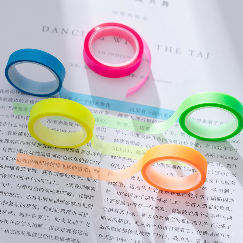 Correction Tape Roller - 5 gulungan multiwarna catatan lengket yang