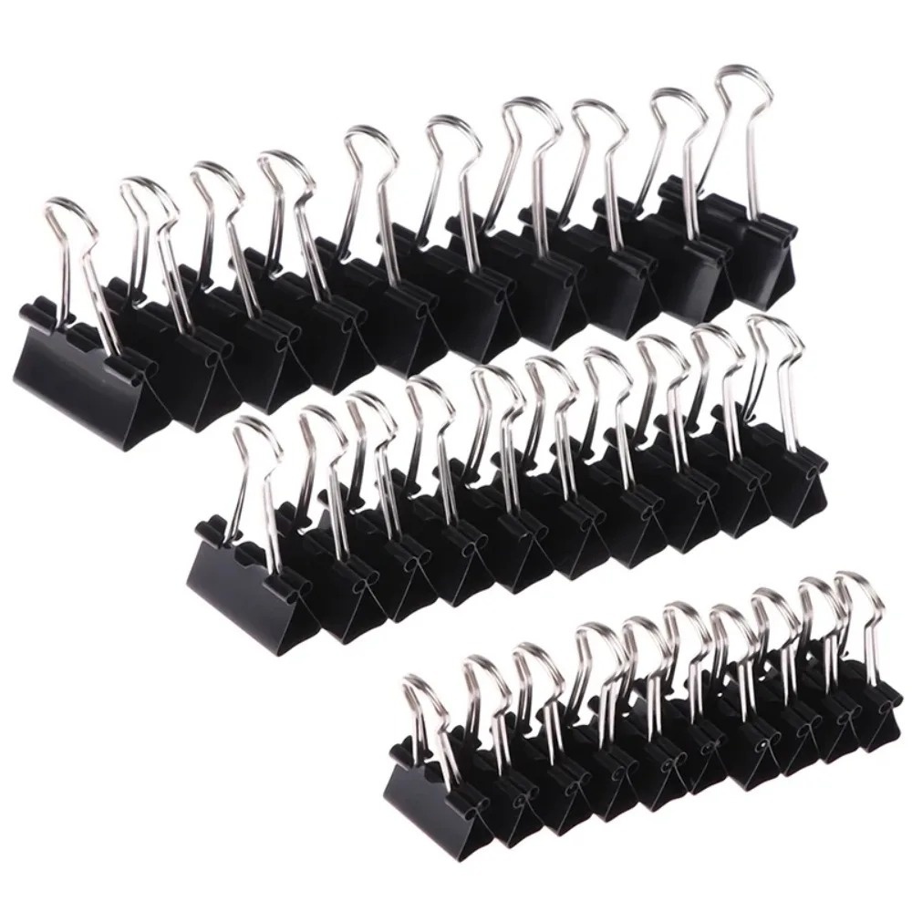 10 Buah Klip Binder Logam Lipa - Binder Clip Assorted ulasan dan harga