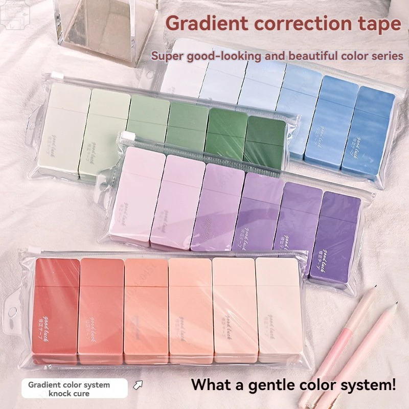 6 Buah Pita Koreksi Macaron Lu - Correction Tape Roller ulasan dan harga